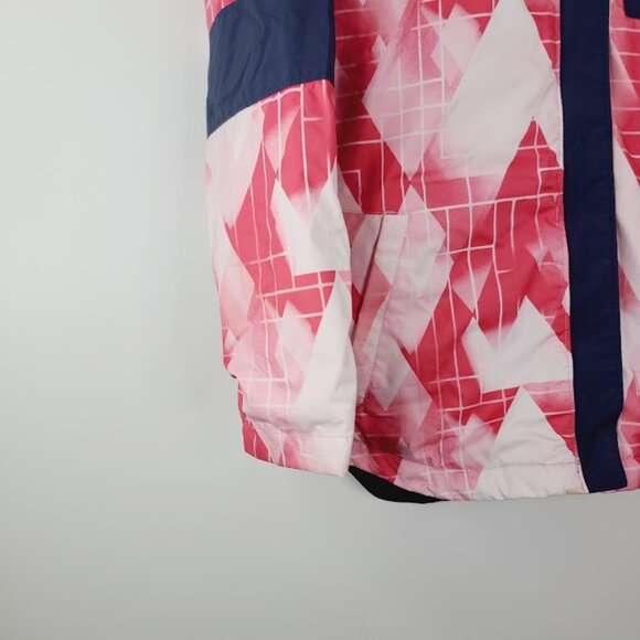 Columbia Girl's Pink Navy Mighty Mogul II Insulated Winter Snow Jacket Size M - Picture 4 of 7